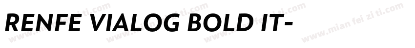 RENFE VIALOG BOLD IT字体转换